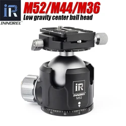 INNOREL M52 M44 M36 Low Center of Gravity Tripod Head New damping setting for Heavy Duty Digital SLR Cameras Panoramic Ball Head