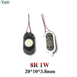 YuXi 1pcs Loudspeaker 8 ohm 1Watt 10MM speaker with Connectors line 10*20*3.8 mm small speakers MP3/MP4/MP5 Connectors speaker