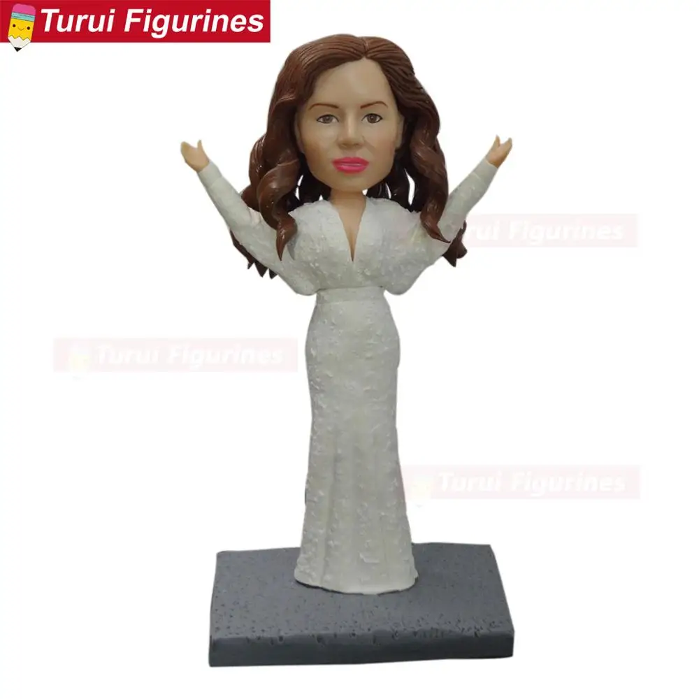 custom head statue adult womens figure sculptures figurines from pictures Personal Sculpture customize bobblehead figurines doll