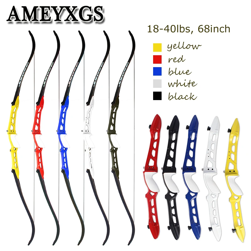 

1pc Archery 68inch Recurve Bow 18-40lbs Longbow Competition Game Bow Shooting Hunting Bow And Arrow Accessories