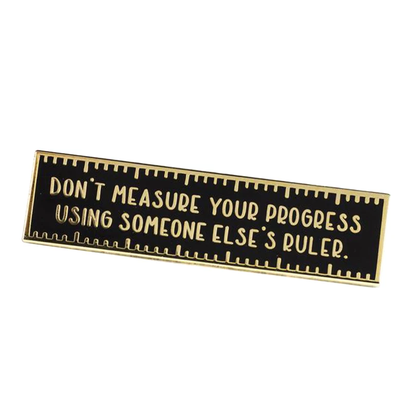 Progress Ruler Enamel Pin