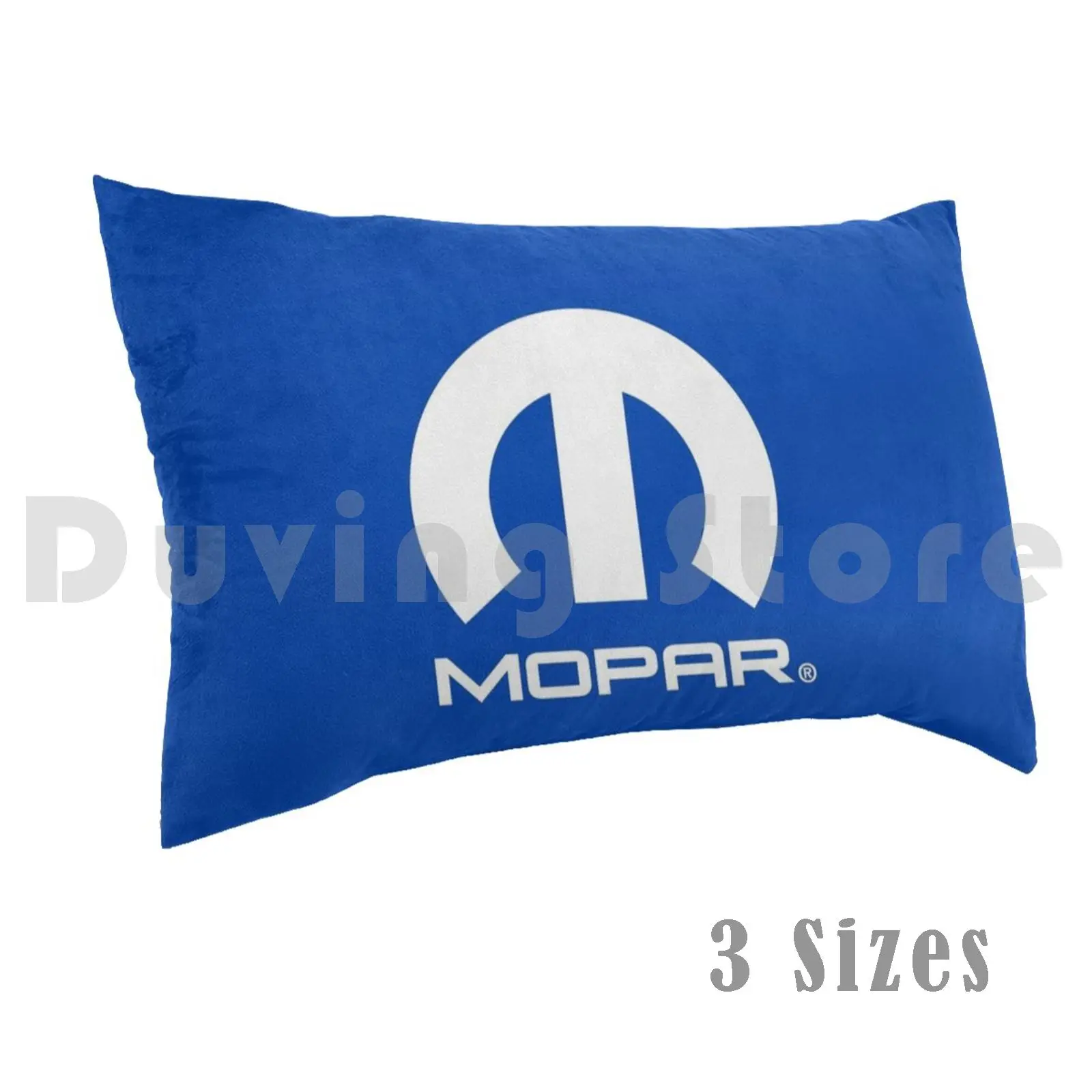 Mopar White Logo Fan Art Pillow Case Printed 35x50 Mopar Logo Symbol Parts Fiat Chrysler Muscle Car Cars