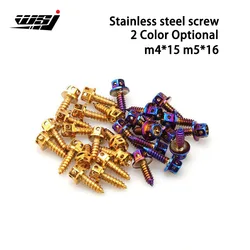 Firing blue 304 stainless steel outer hexagon tapping screw m 5 * 15 mm color screw plated blue
