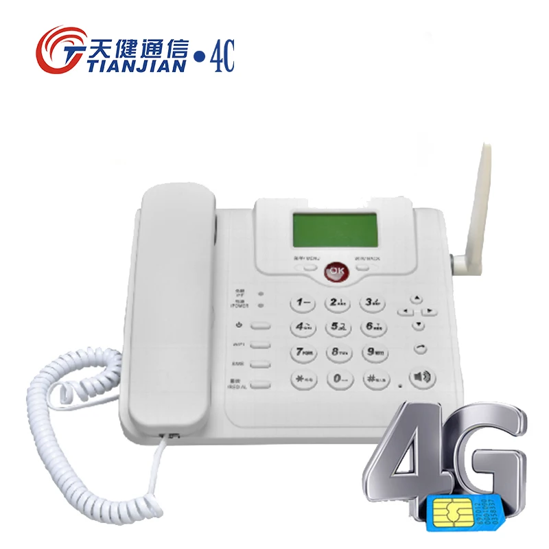 3G 4G SIM Card slot Wifi Router LTE TDD Mesh Modem TDD Wi-Fi Stationery Phone Landline Phone Booster Desk Fixed Phone 300M CAT4