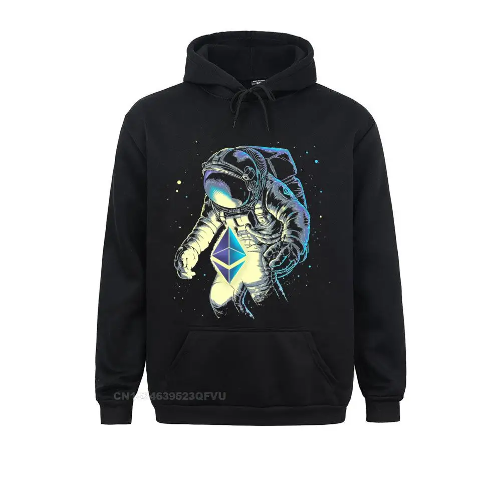 

Space Ethereum Men's Women Stars Galaxy Sci Spacesuit Spaceman Astronaut Hoodie Percent Cotton Oversized