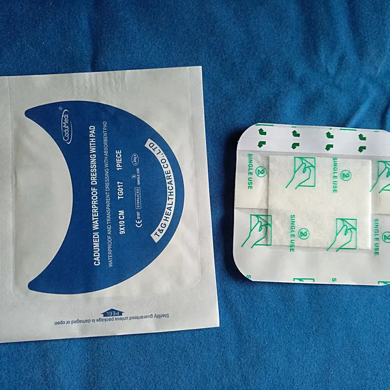 50pcs 9*10(4*5)cm pue pu film wound care Waterproof Breathable Transparent Dressing with Absorbent Pad The product has expired