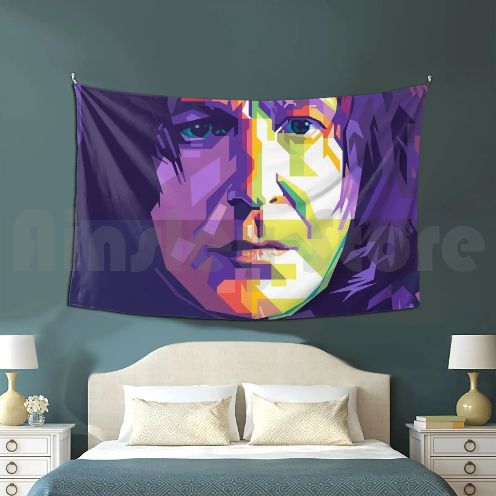 Tapiz Severus Snape Sala de estar Dormitorio Wpap Pop Art Severus Snape Profesor Snape Mago Alan Rickman después