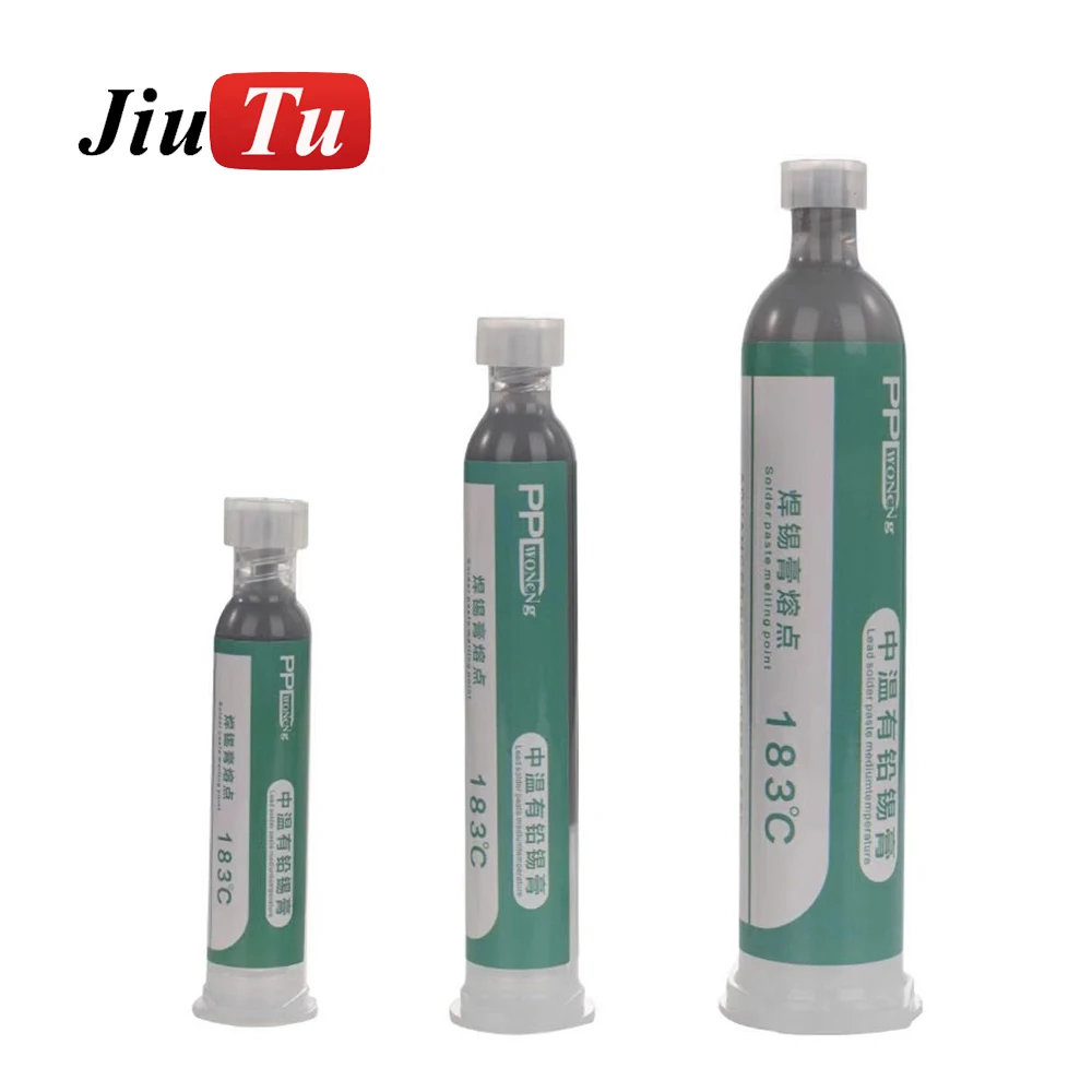 BGA Tin Solder Paste Syringe Liquid Flux Melting Point 138℃ 183℃ 217℃ PCB Repair Stencil Welding Soldering Tool