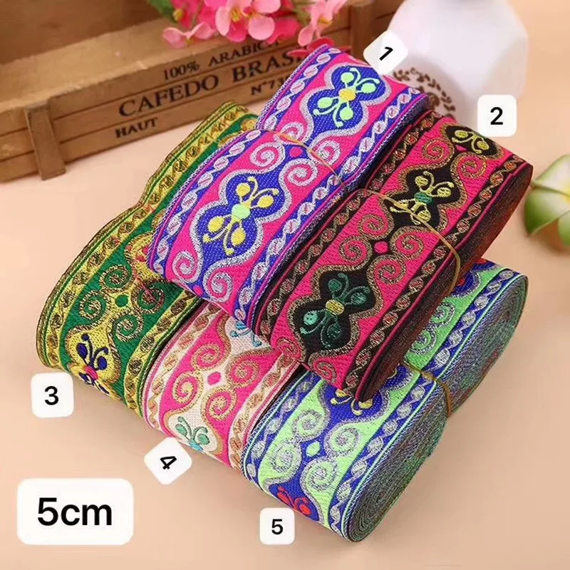 5cm ethnic style folk style nation style jacquard ribbon,jacquard webbing,garment ribbon,shoes ribbon,bag ribbon,QC05009Q