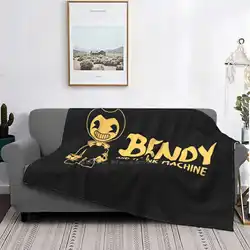 Bendy Horror New Arrival modny ciepły flanelowy koc Bendy Gijinka Bendy urządzenie atramentowe Horror gry Horror