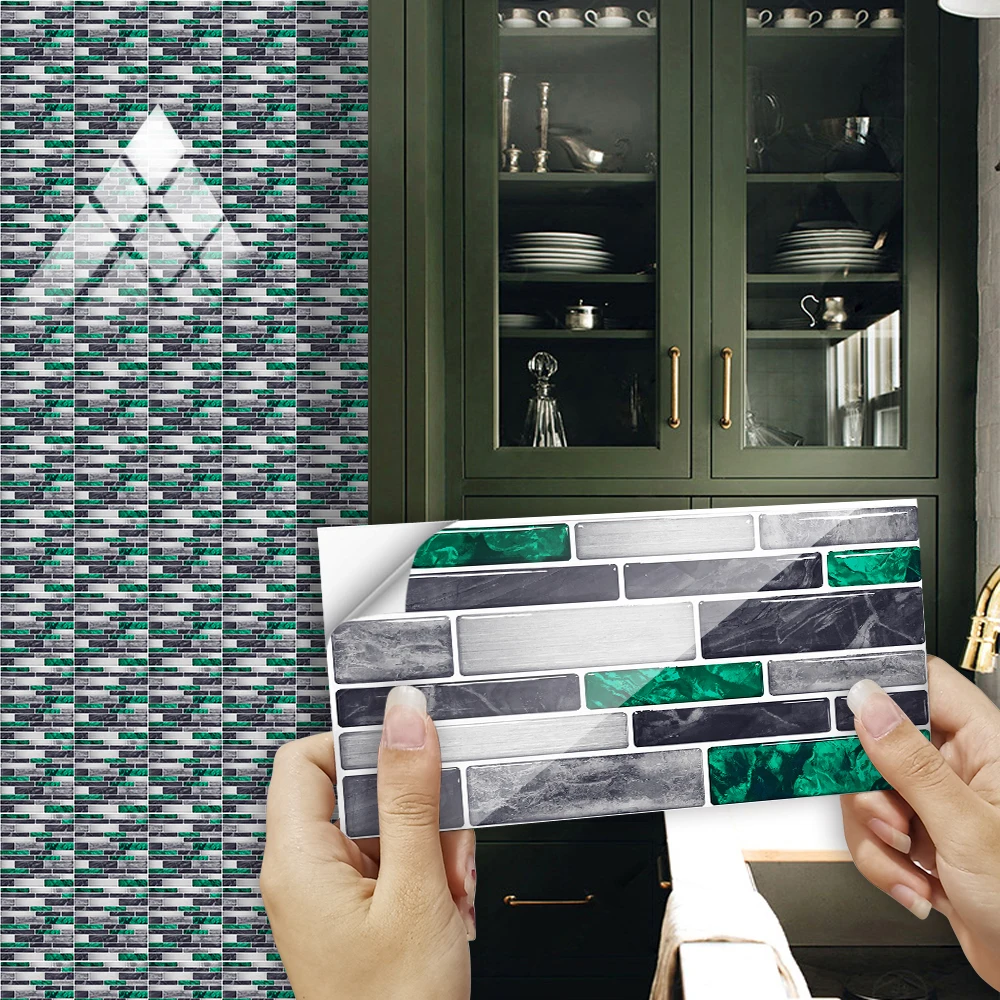 10Pcs Gray & Green … - image