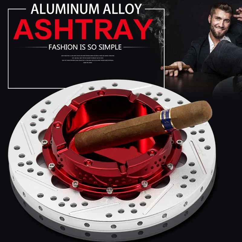 Forging Aluminum alloy ashtray for home decoration, home office supplies, cigar ashtray, Car wheel brake caliper series