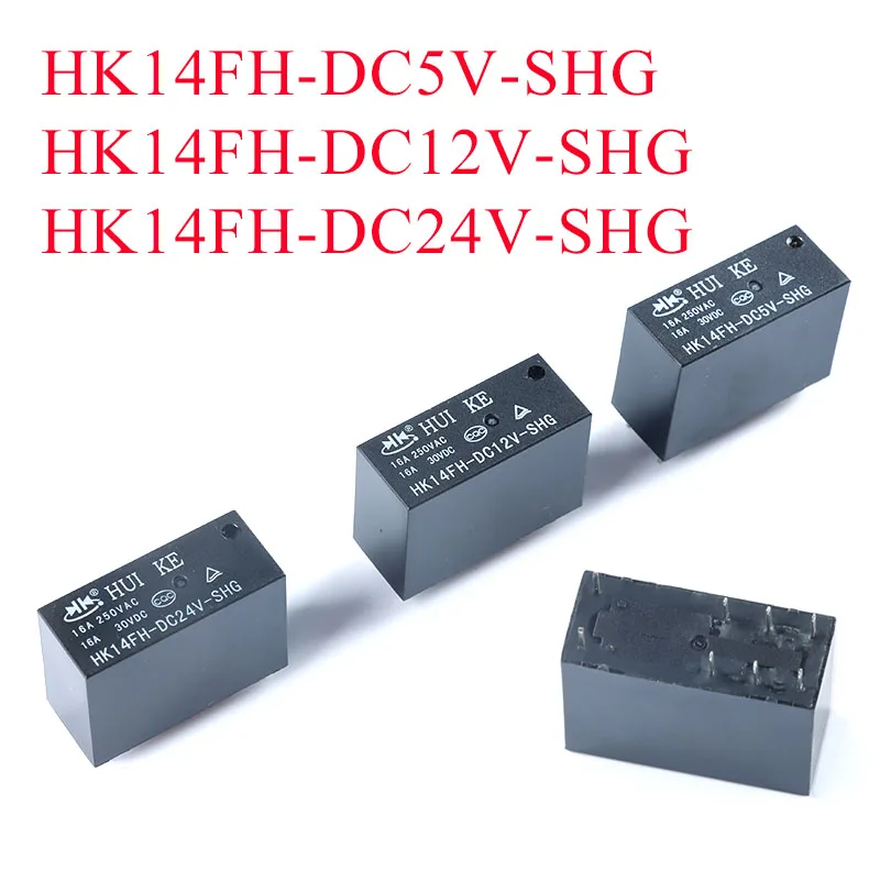 10PCS/LOT New Relay HK14FH-DC5V-SHG HK14FH-DC12V-SHG HK14FH-DC24V-SHG HK14FH DC5V SHG 8PIN 16A 1 set of transformations