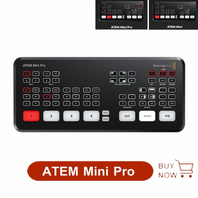 Blackmagic Design ATEM Mini Switcher ATEM Mini Pro Live Stream Switcher  Multi-view and Recording New Features - AliExpress