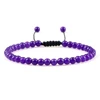 Adjustable 4mm Chakra Beads Bracelet Mini Natural Stone Agats Lava Tiger Eye Beaded Bracelets & Bangles Women Men Gift Jewelry