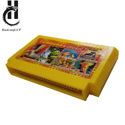 Newest 400 in 1 game card for 8 bit video game console yellow color 60 pin game cartridge