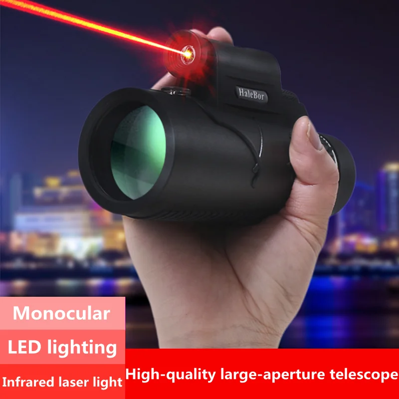 Professional outdoor high-power high-definition night vision telescope new 12X50 high-quality monocular infrared telescope