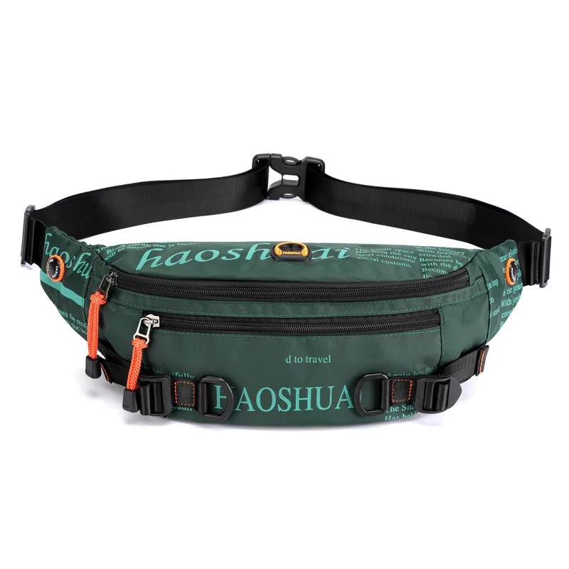 Waterproof Unisex Waist Bag Outdoor Fanny Pack Crossbody Bags for Man Chest Belt Bag Travel Mobile Phone Bag Nylon Chest Pack