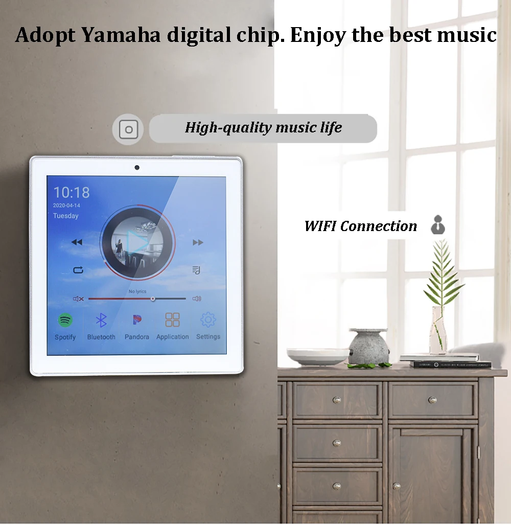 WIFI Bluetooth Wall Amplifier Audio Home Theater Amplifiers Mini Amplificador Android AMP Board Background Music Host with RJ45