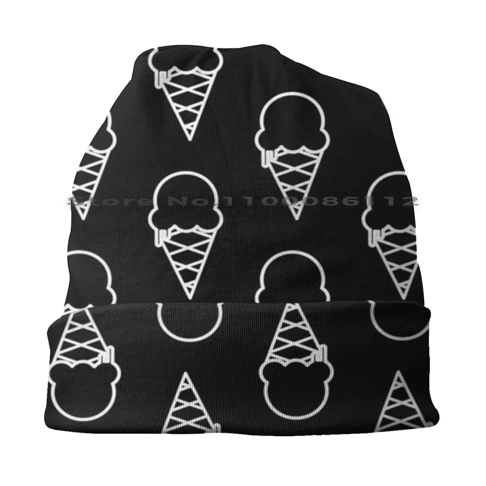 Ice Cream Cone-One Scoop Pls! Bucket Hat Sun Cap Ice Cream Logo Ice Cream Icon Ice Cream Cone Melty Ice Cream Melting Ice Cream