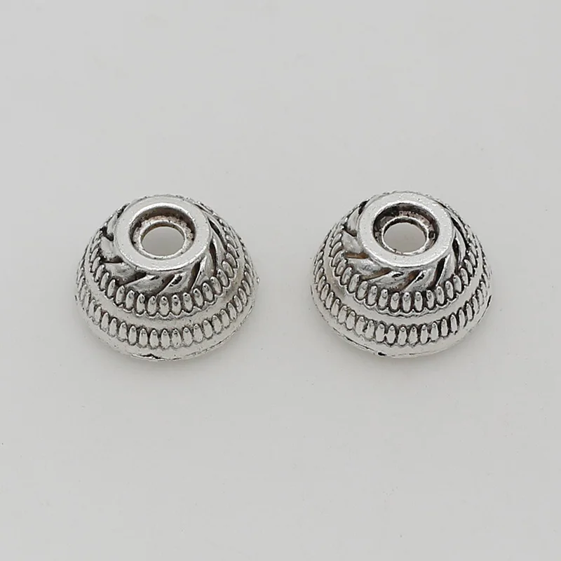30pcs/lot Retro Bowl Type Big Hole Tassel Caps Bowl Shape 15mm Manual Cover Caps End Spacer Trays DIY Jewelry Accessories