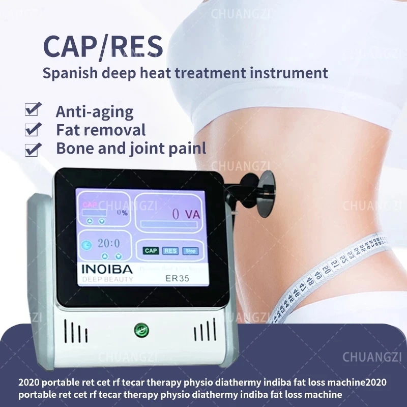 Newest Spain Indiba RET CET 2 In 1 Yagrun Pain Relief Body Slimming Indiba 448khz INDIBA For Spa Salon