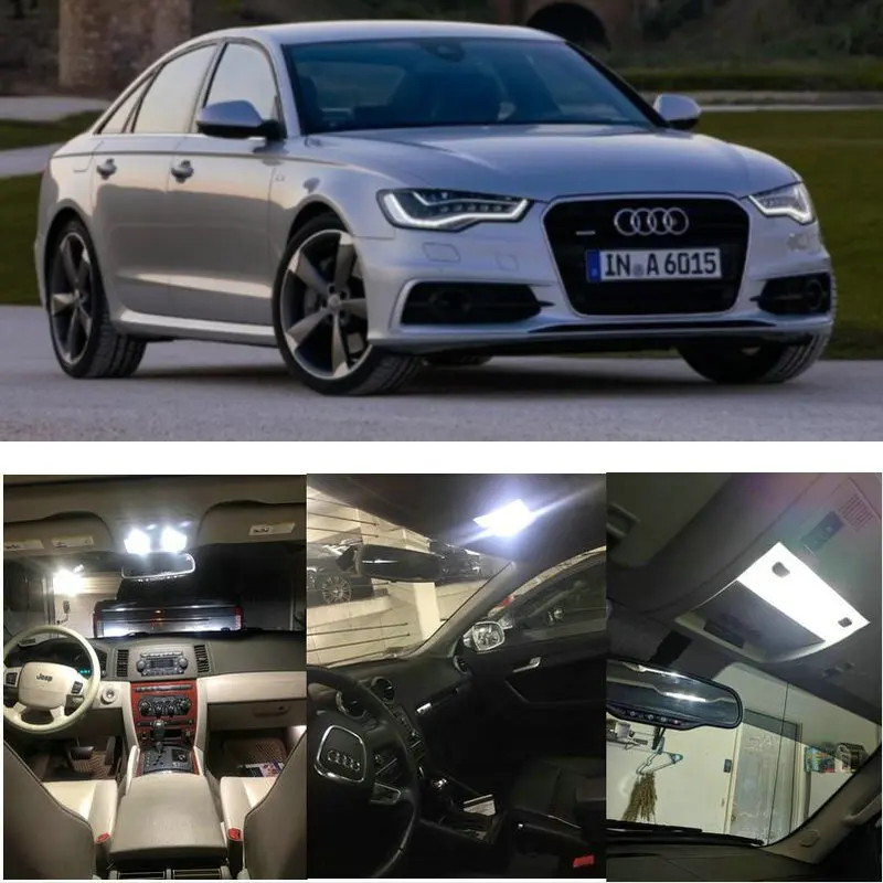 

17x LED interior lighting complete set For Audi A6 C7 / 4G sedan reading light rear lights error free