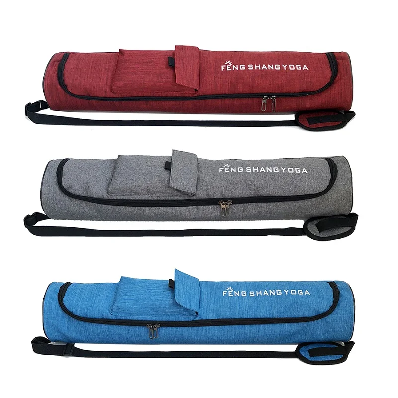 Waterproof PU Yoga Mat Bag, Large Gym Mat Bag, Big Capacity Backpack, Pilates Mat Case, Gym Carriers (Yoga Mat Not including)