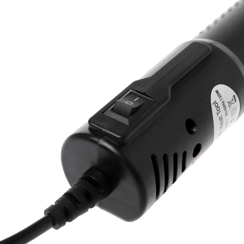 130W 220V Mini Heat Gun Shrink Hot Air Temperature Electric Power Nozzles Tool DIY Embossing EU Plug