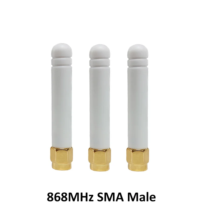 Imagem -05 - Gws-antena para Módulo Iot Receptor de Sinal Lorawan Branco Antena 5cm 3dbi Sma Macho 915mhz 868mhz 10pc Set