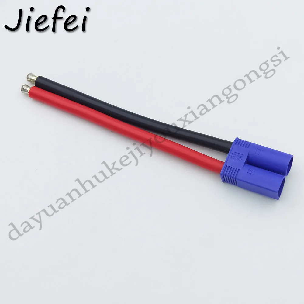 1Pcs Brand new high quality EC5 male / Female connector pigtail cable 10cm 20cm 30cm 10AWG silicone wire RC Lipo Battery