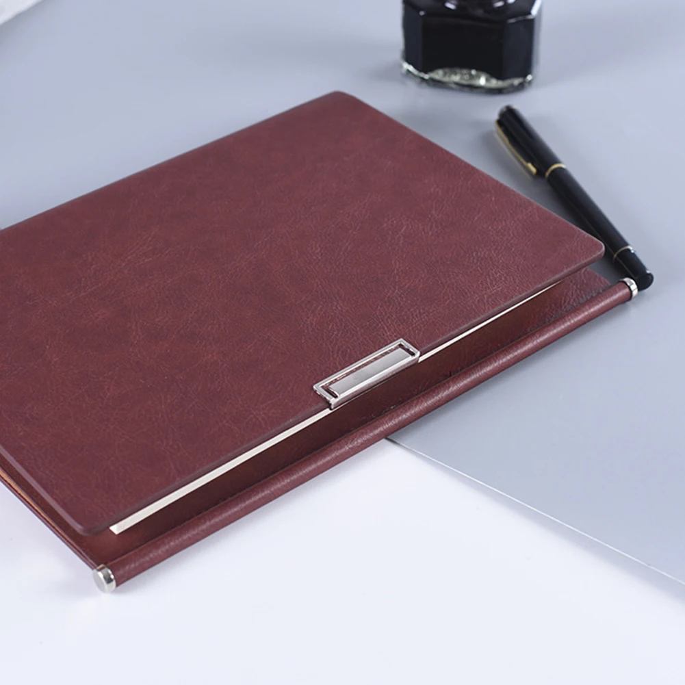 A5 Ring Binder Refillable Planner Notebook Diary Journal with Card Pen Holder Magnetic Button Stationery Card Pen Pockets