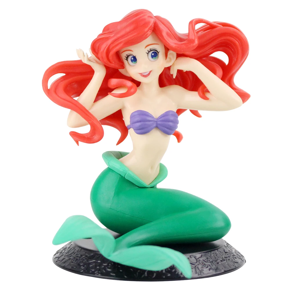 5 style Cartoon Q Posket Mermaid Princess Little Mermaid Super Premium Figure PVC Model Collecting toys Toy girls gift