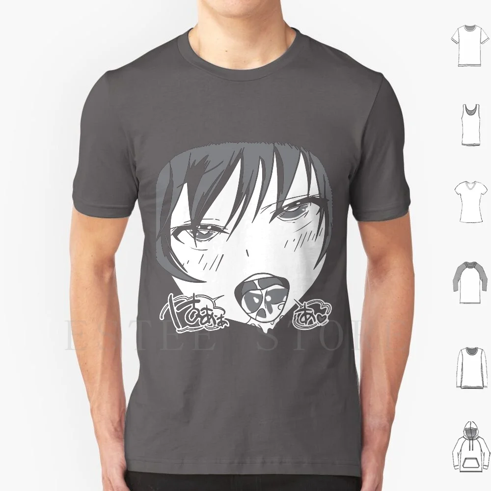 Ecchi Hentai Weeaboo Face A1813 T Shirt DIY Big Size 100% Cotton Sexy Face Hentai Nsfw Waifu Material Anime Manga Geek