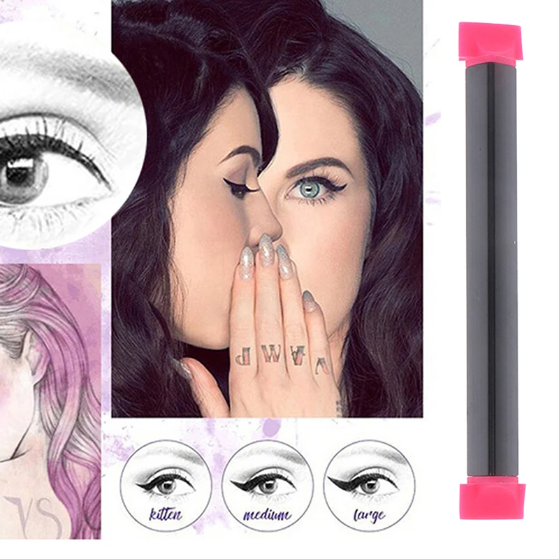 2 größe Briefmarken Eyeliner Werkzeug Make-Up Pinsel Neue Flügel Stil Cat Eye Frauen Kosmetische Schönheit Werkzeug