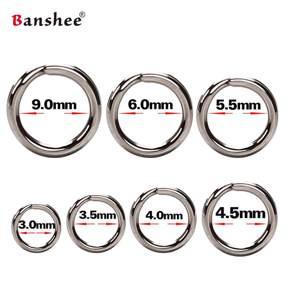 

100Pcs Fishing Rings Stainless Steel Split Rings High Quality Strengthen Solid Ring Lure Connecting Ring for Fishing Accessories