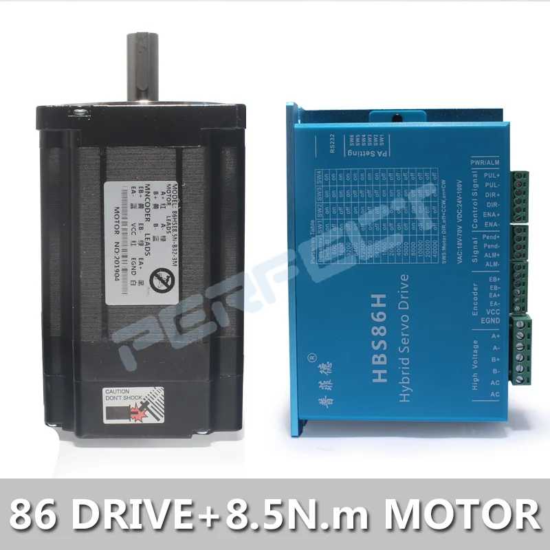 

Nema 34 Stepper Motor Driver Servo Motor 86HSE8.5N+HBS86H Closed-loop step motor 8.5N.m Nema 34 86 Hybrid closed loop 2-phase