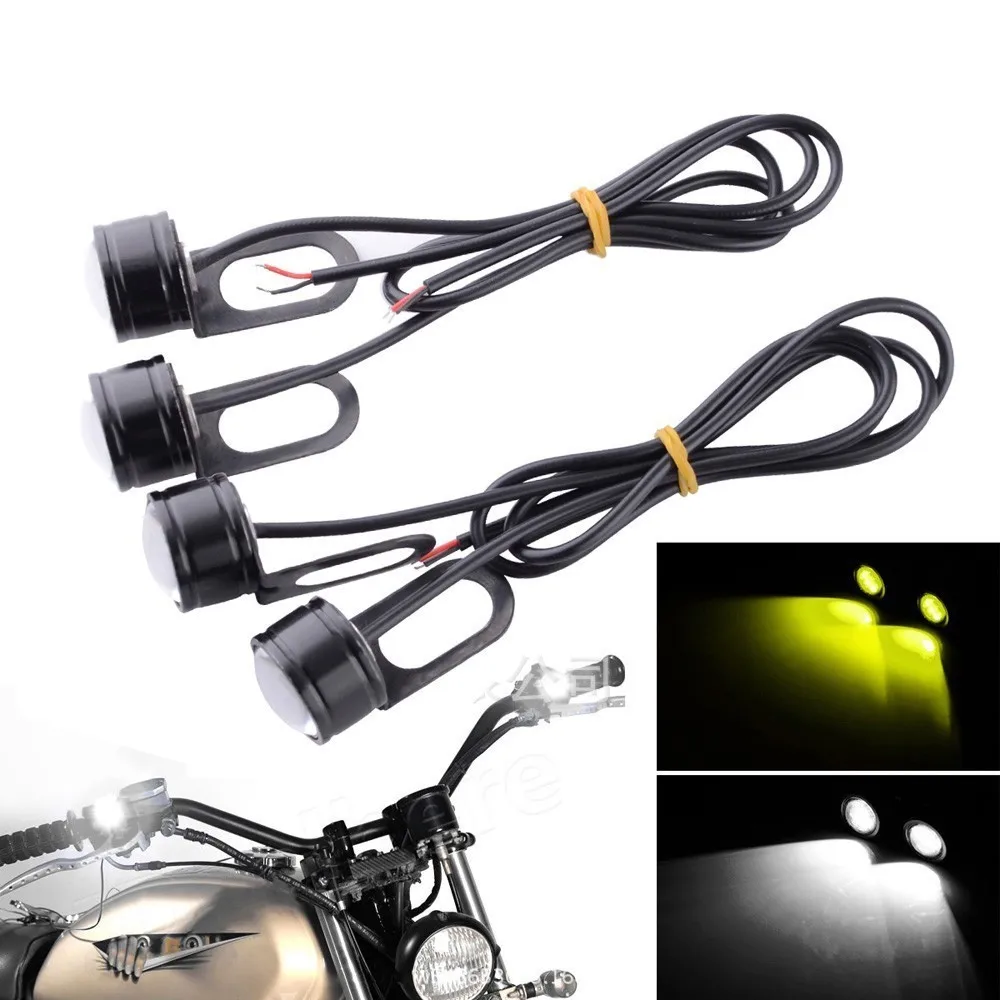 2 Pcs 12V 5W Eagle Eye LED Flashing Light Reverse Backup Light DRL Daytime Running Light Signal Bulb Fog Lamp For Motorcycle Car