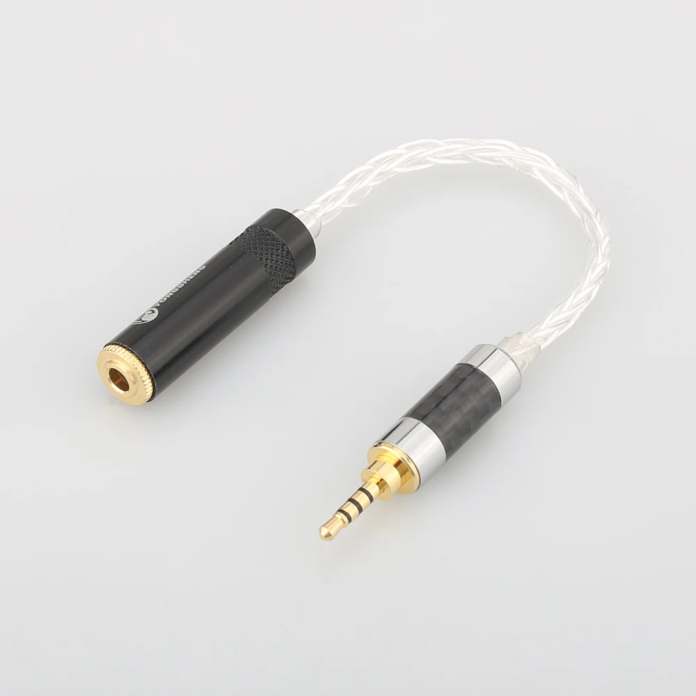 

Audiocrast 15cm Carbon fiber 2.5mm TRRS Balanced Male to 3.5mm Stereo Female Earphone Audio Adapter Cable