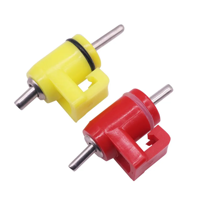 1 Pcs Chicken Automatic Waterer Nipple Drinker Ball Valve Nipple Drinker Red Yellow Optional Drinking Water Equipment Plastic