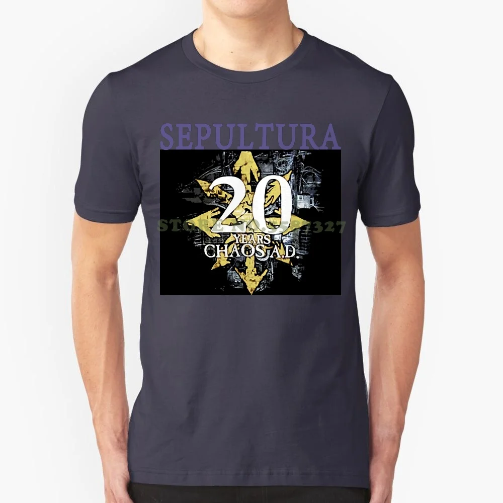 Sepultura-Chaos A.d.-Brazilian Heavy Metal Band , T _ Shirt , Sizes : S To 6xl Mens Print T Shirt 100% Cotton