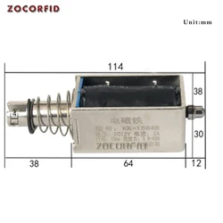 KK-1564B DC24V/12V/6V 65N 400mA 20mm itme çekme doğrusal aktüatör elektromıknatıs Solenoid