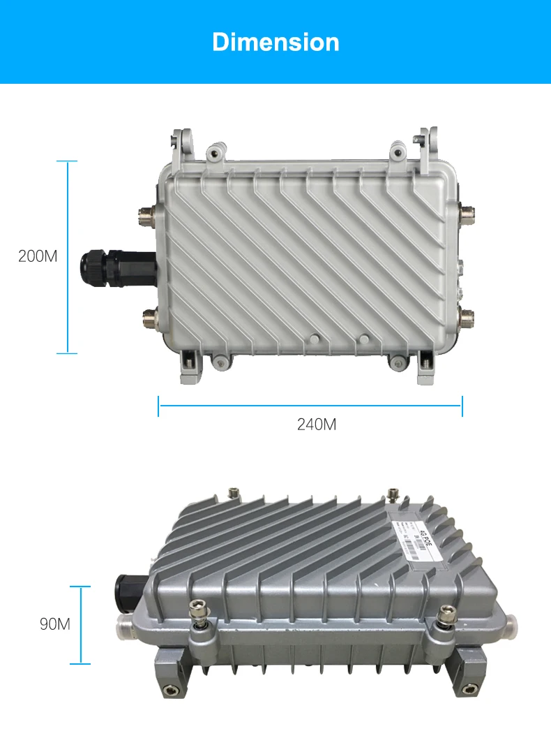 300Mbps Router Luar Ruangan 4G Kartu SIM Portabel Router Nirkabel Kecepatan Tinggi Luar Ruangan 4G LTE Nirkabel AP Wifi Router POE Wifi 2 * 18dBi