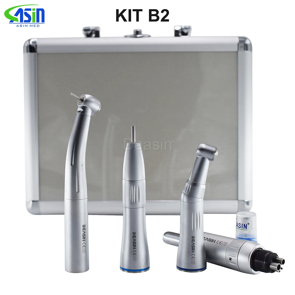 High Quality Dental LED Fiber Optic Handpiece Kit High and Low Speed Handpiece Kit for Dentist Dental Equipment Tools