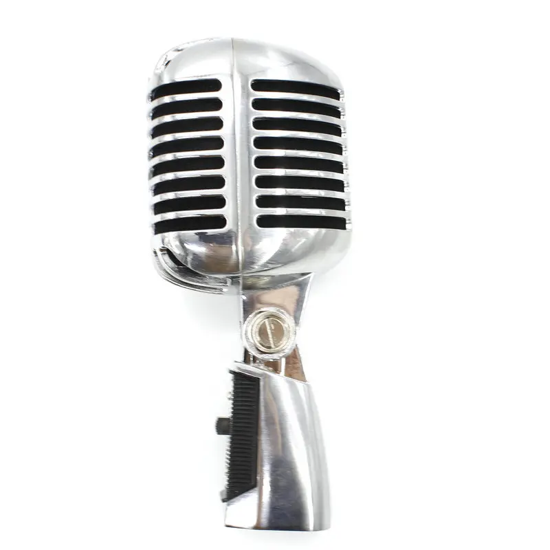 Professional Wired Vintage Classic Microphone Good Quality Dynamic Moving Coil Mike Deluxe Metal Vocal Old Style Ktv Mic Mike