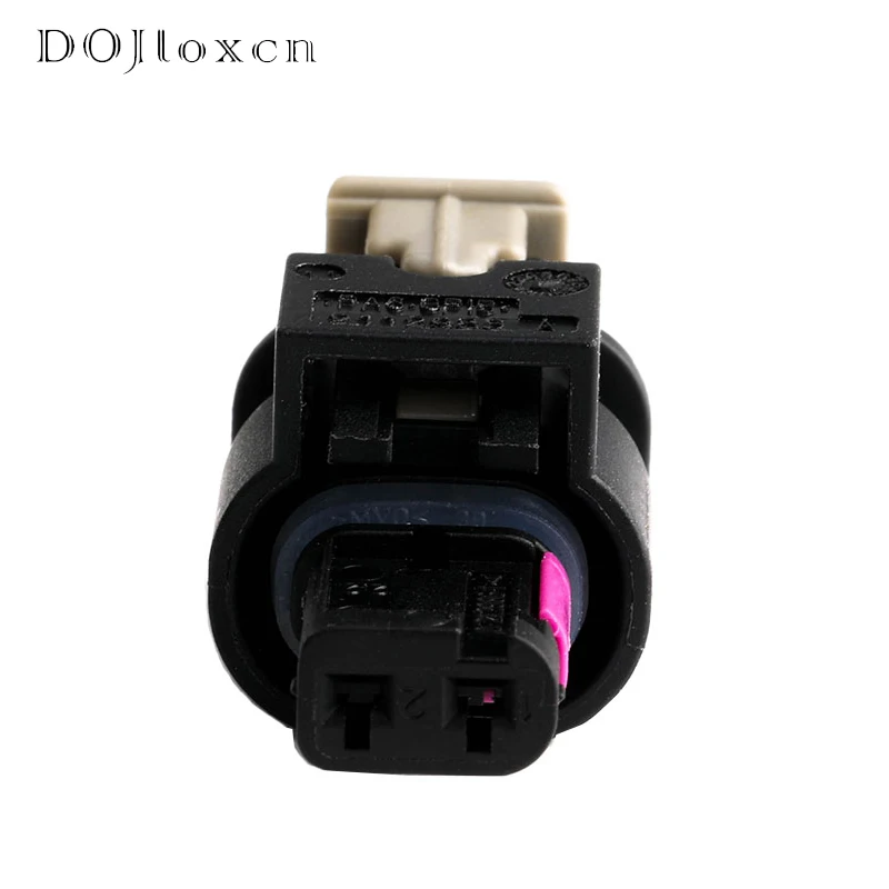 1 Set 2 Pin Car Impact Sensor Black Female Connector Waterproof Plug 0-2112986-1 1-1718643-1