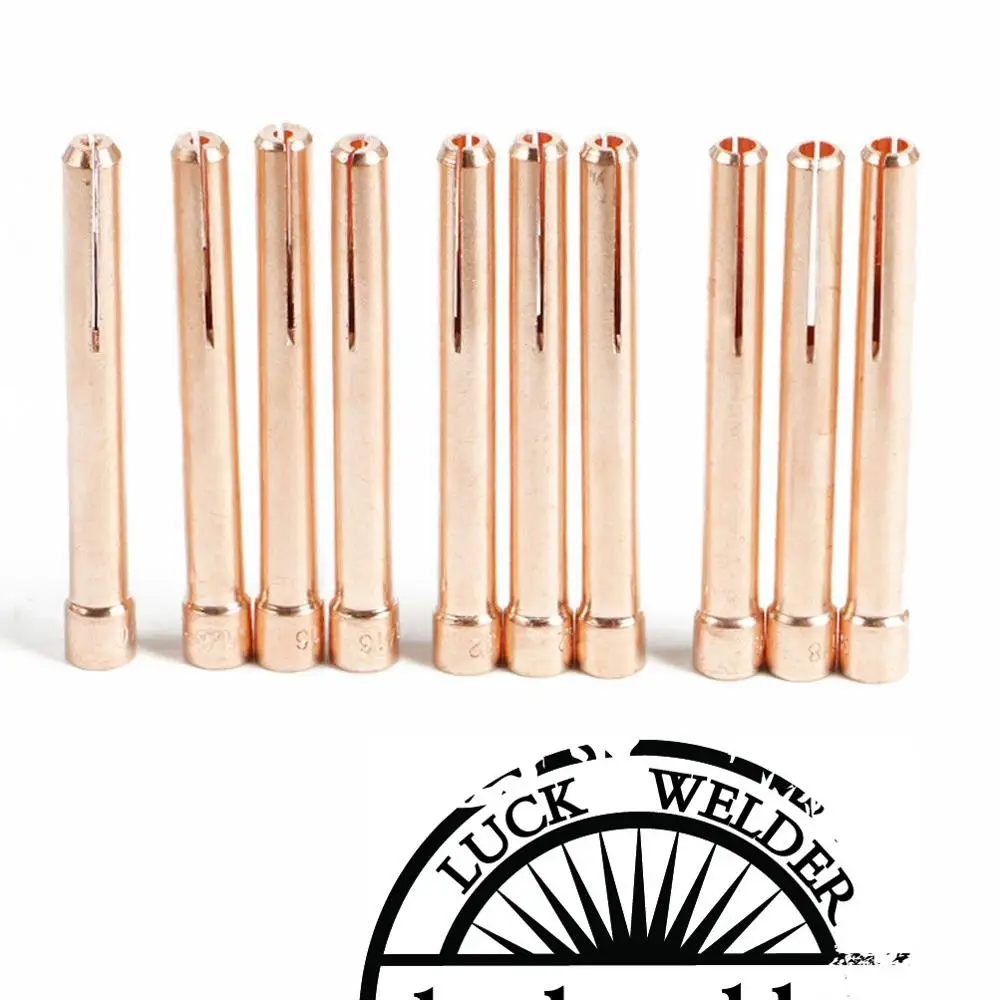 10N23 1/16 "1.6mm TIG COLLET Electrodes สำหรับ WP17 18 26 ไฟฉายเชื่อม TIG Series 10pcs