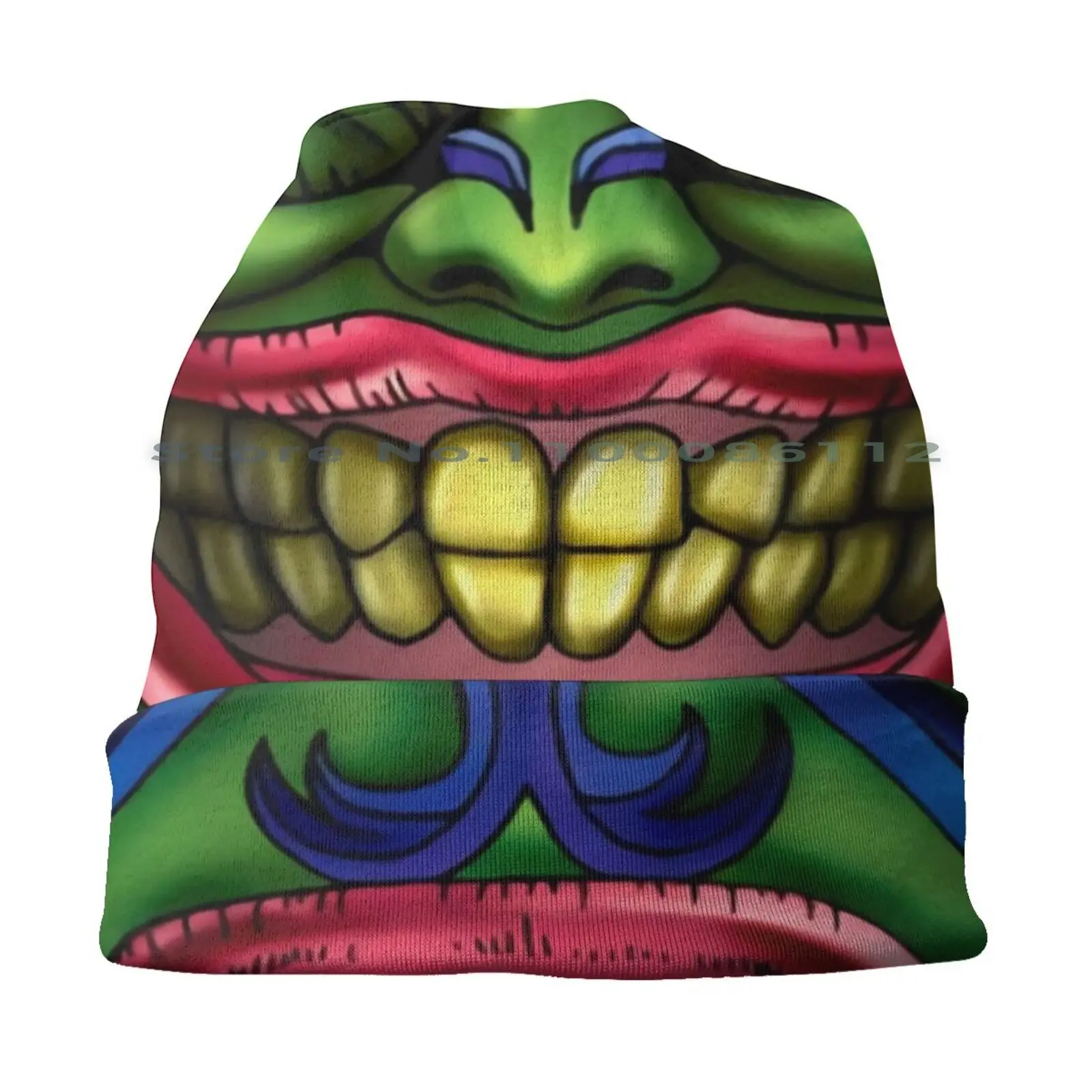 Pot Of avidità Yugioh maschera berretti cappello lavorato a maglia Yugioh Tcg sorriso Meme carino divertente Joker Grin maschera gocciolamento