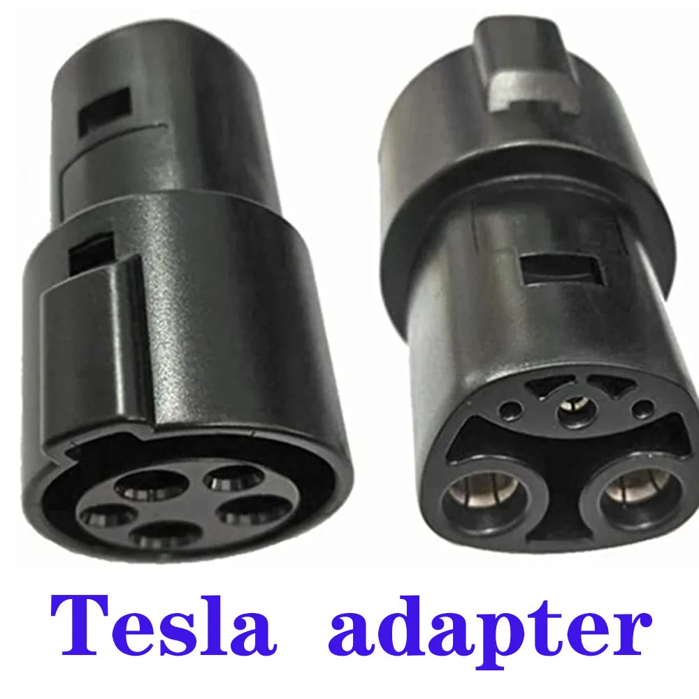 EV Charger Electric Car Adapter EVSE Charing  J1772 Socket Type1 Inlet to Tesla Female Connector 16A 32A 60A 1 Phase