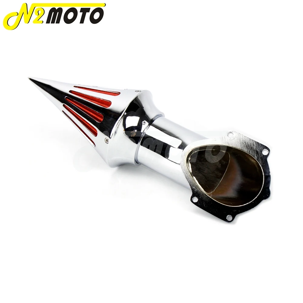 Aluminum Chrome Motorcycle Washable Spike Air Cleaner Intake Air Filter Kits For Honda VTX 1300 VTX1300 All Years